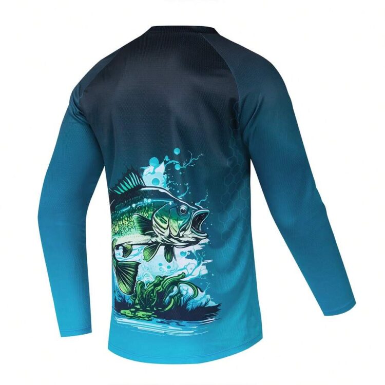 Tricou pescuit unisex cu mânecă lungă