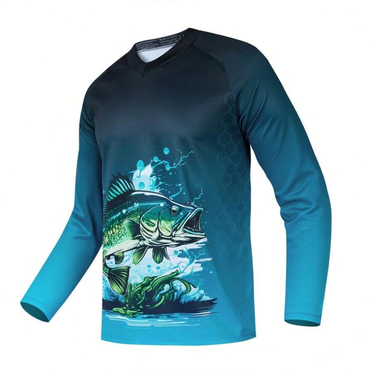 Tricou pescuit unisex cu mânecă lungă